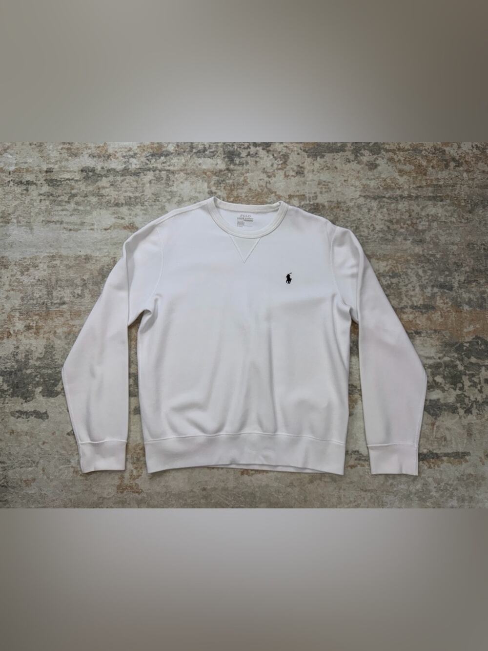 Polo Ralph Lauren Performance White Sweatshirt Medium